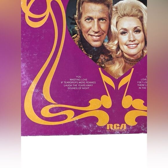 RARE PORTER WAGONER & DOLLY PARTON LOVE & MUSIC COUNTY 12” VINYL RECORD - Picture 3 of 6